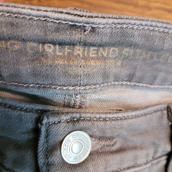 Chico's Jeans Women 8 R So Slimming Girlfriend Slim Ankle Mid Rise Tummy Control - Picture 4 of 12